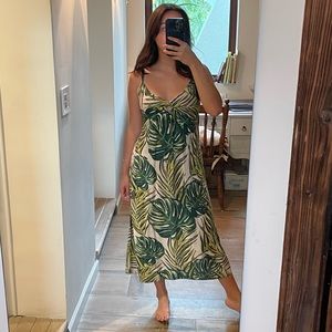Island Planet Miami Beach Tropical Midi Dress